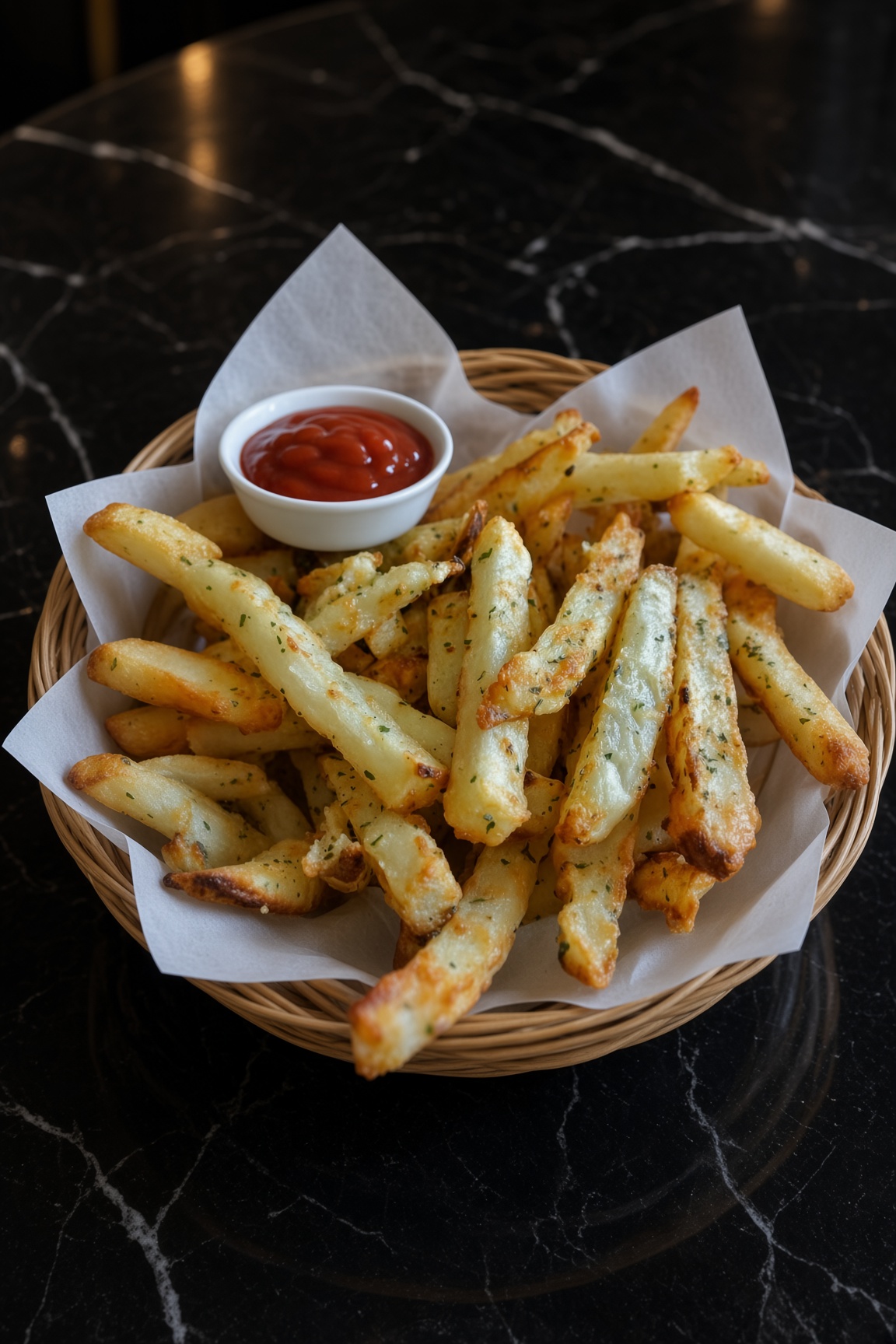 Baked Garlic Parmesan Fries