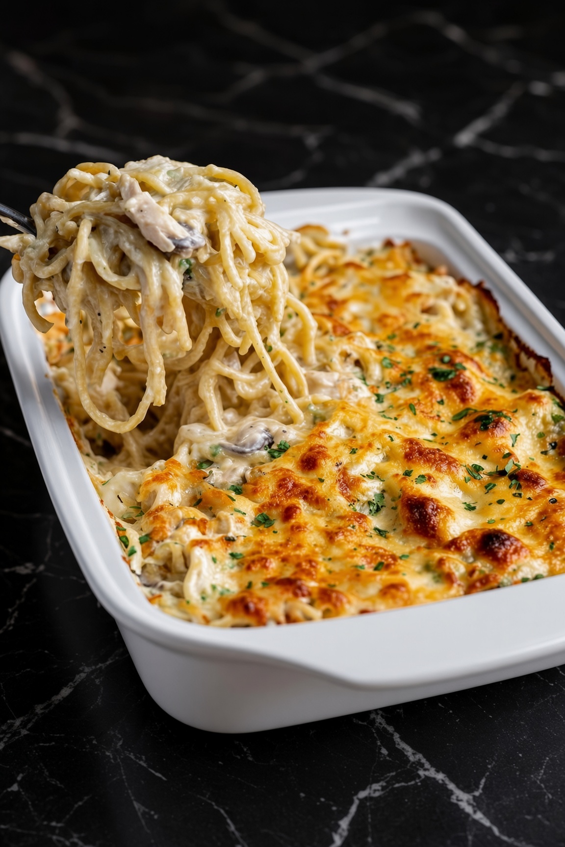 Creamy Chicken Tetrazzini