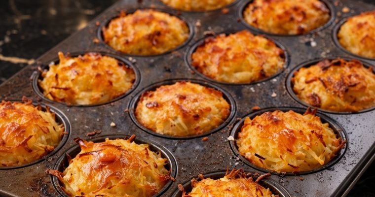 Easy Baked Potato Au Gratin Cups