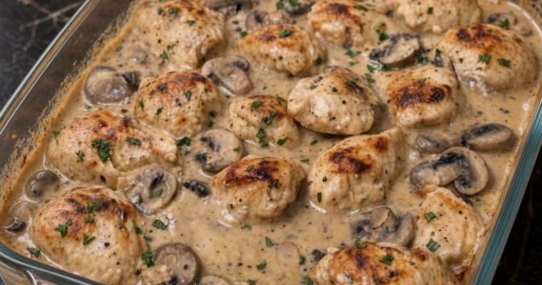 Chicken Stroganoff Bake