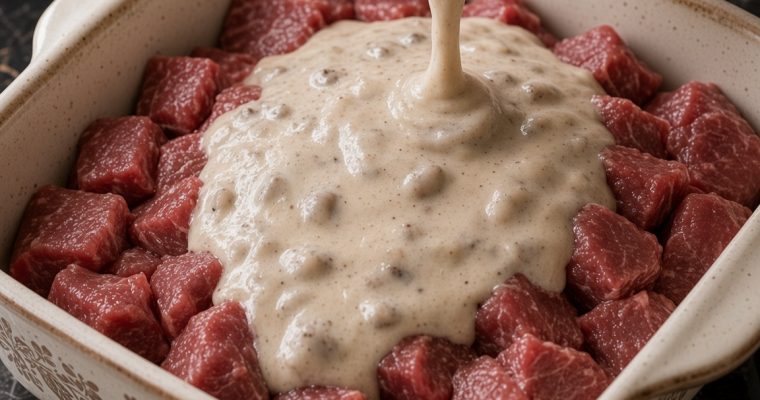 Creamy Mushroom Beef Bake