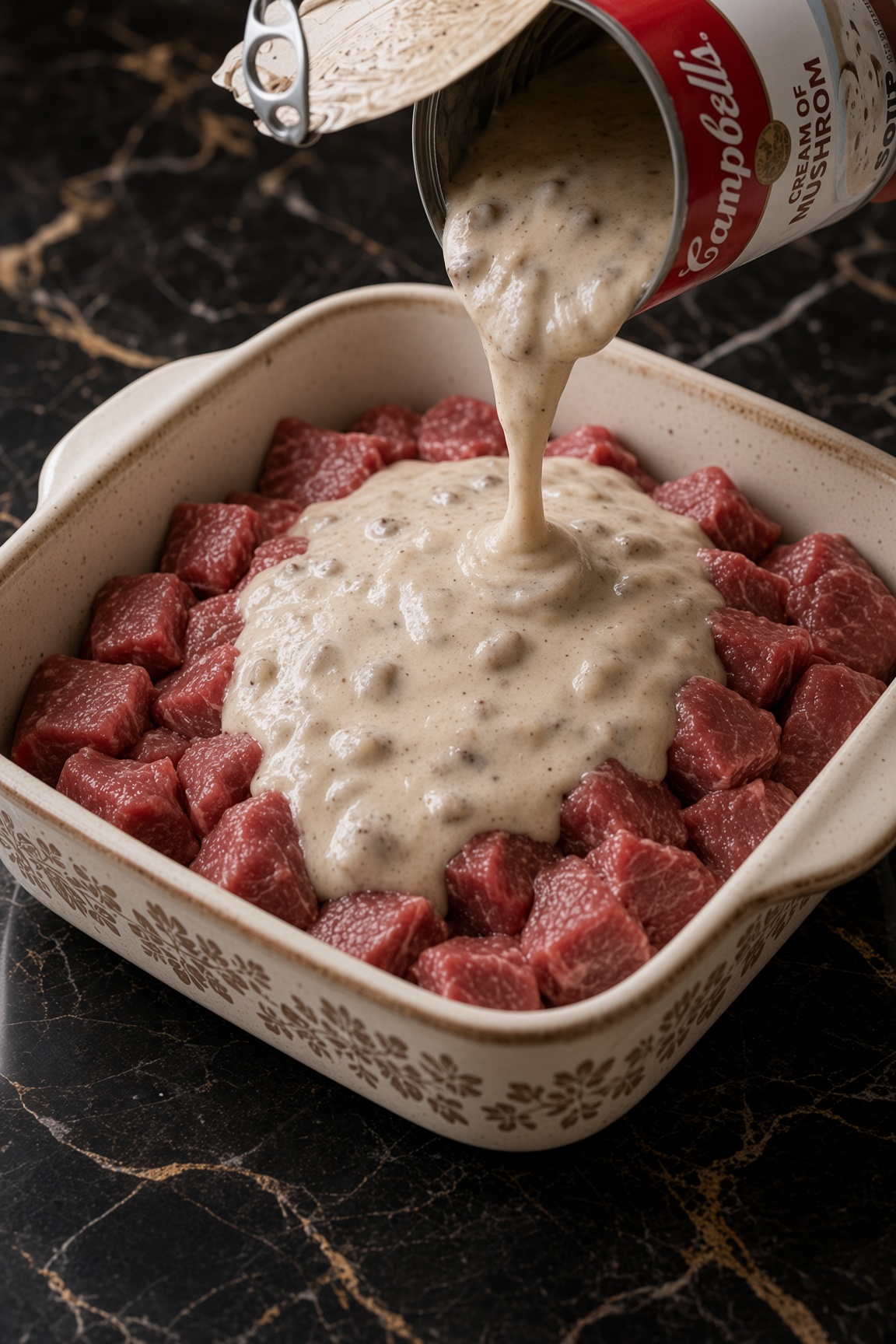 Creamy Mushroom Beef Bake
