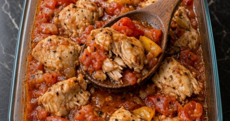 Easy Chicken Cacciatore Casserole