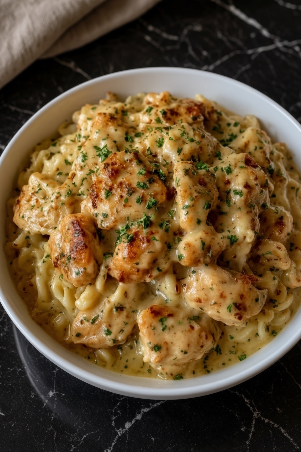 One-Pan Chicken with Buttered Noodles