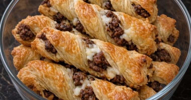 Beef Puff Pastry Twists