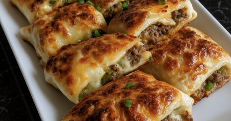 Loaded Cheesy Pocket Tacos