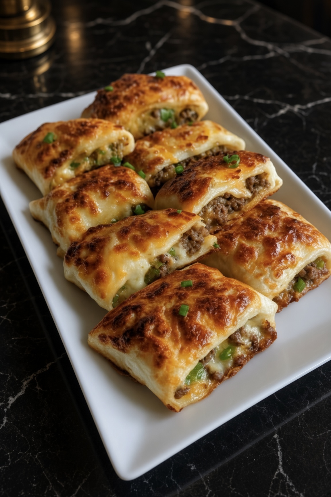 Loaded Cheesy Pocket Tacos