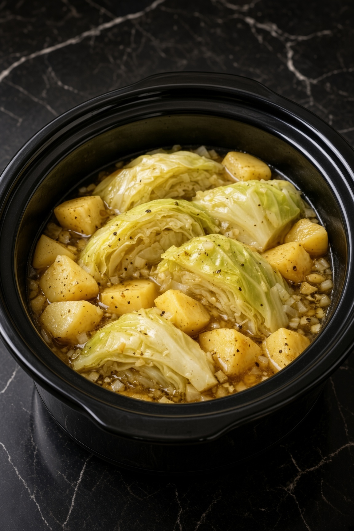 Crockpot Cabbage and Potatoes