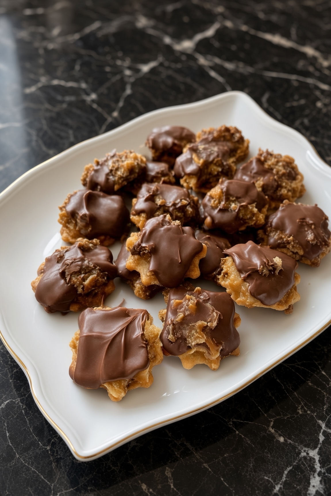 Crunchy Chocolate Pecan Billionaires