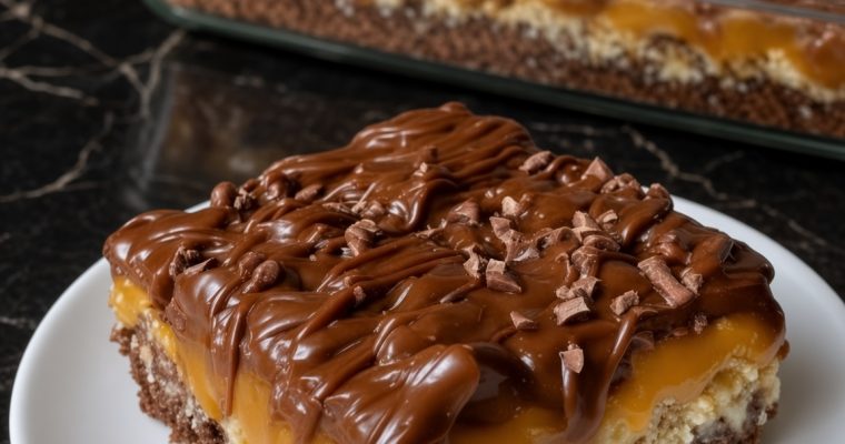 Chocolate Caramel Pretzel Bars