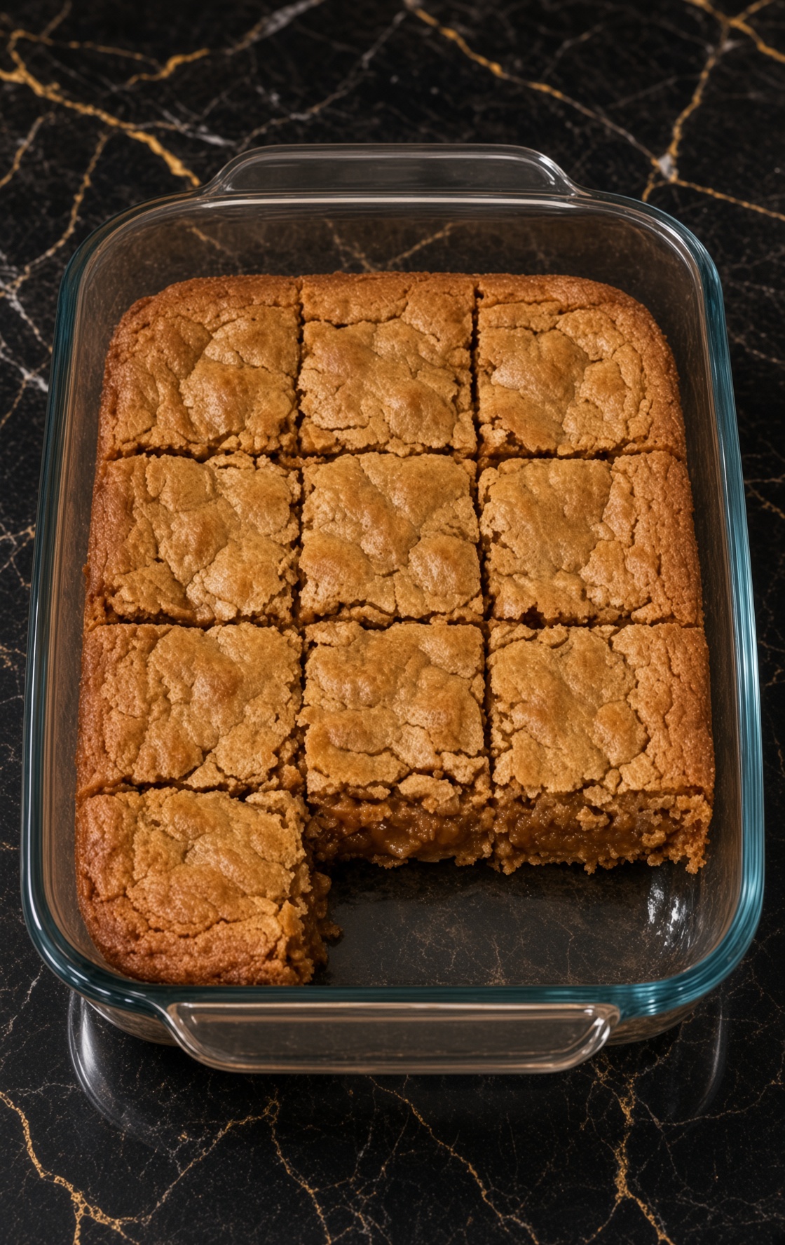 Chewy Peanut Butter Brownies