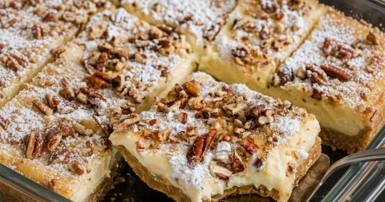 Pecan Cheesecake Bars