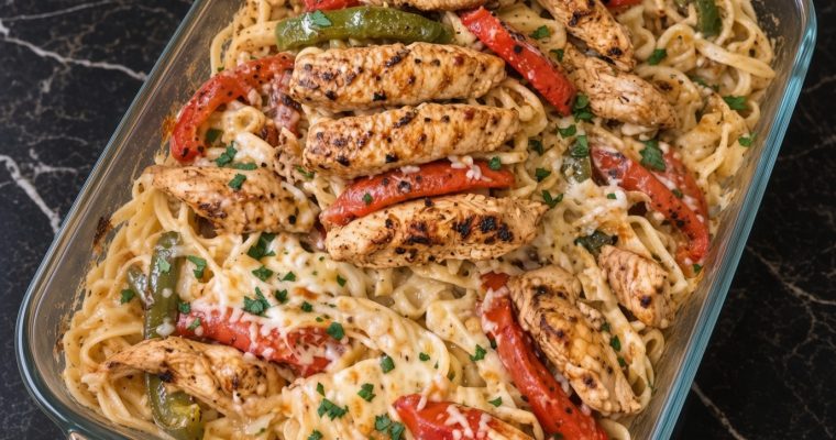 Best Chicken Fajita Pasta