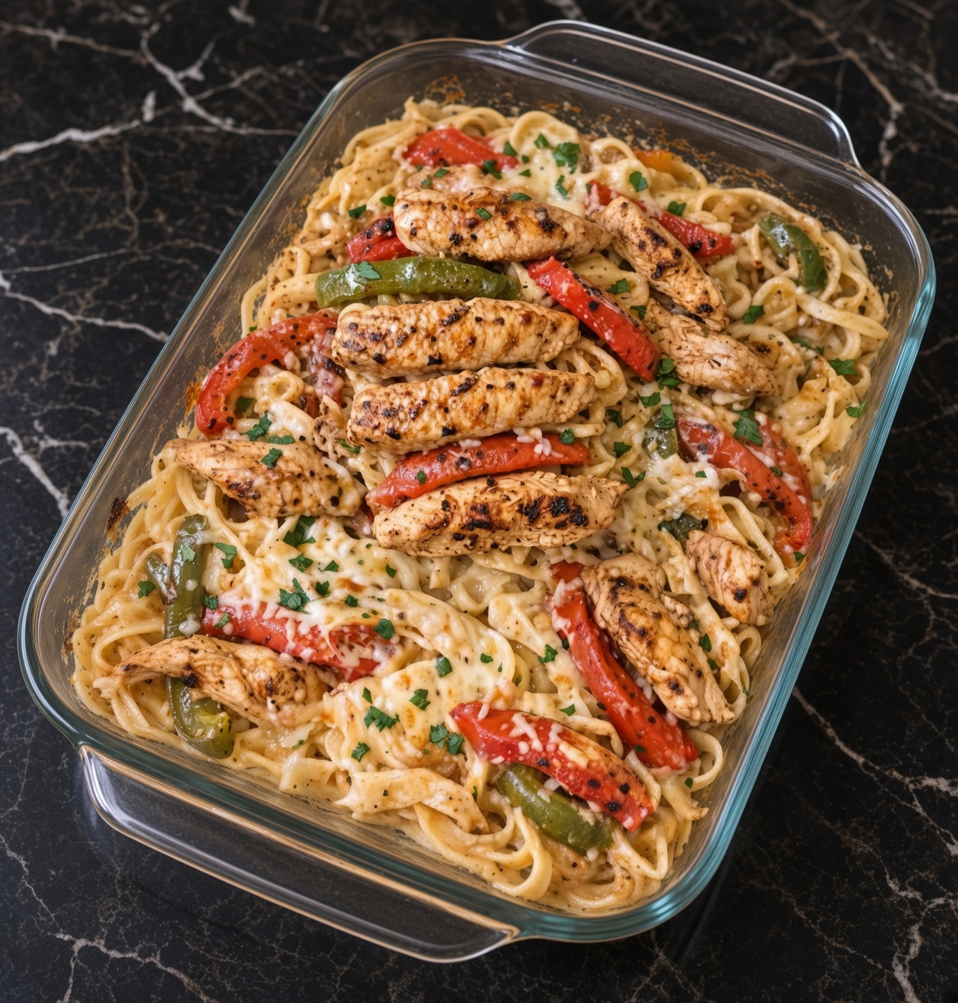 Best Chicken Fajita Pasta