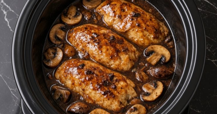 Slow Cooker Chicken Marsala with Mushrooms