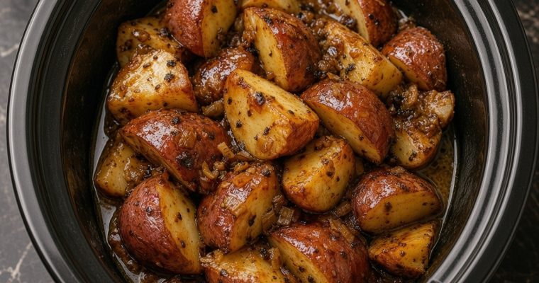 Slow Cooker Onion Butter Potatoes