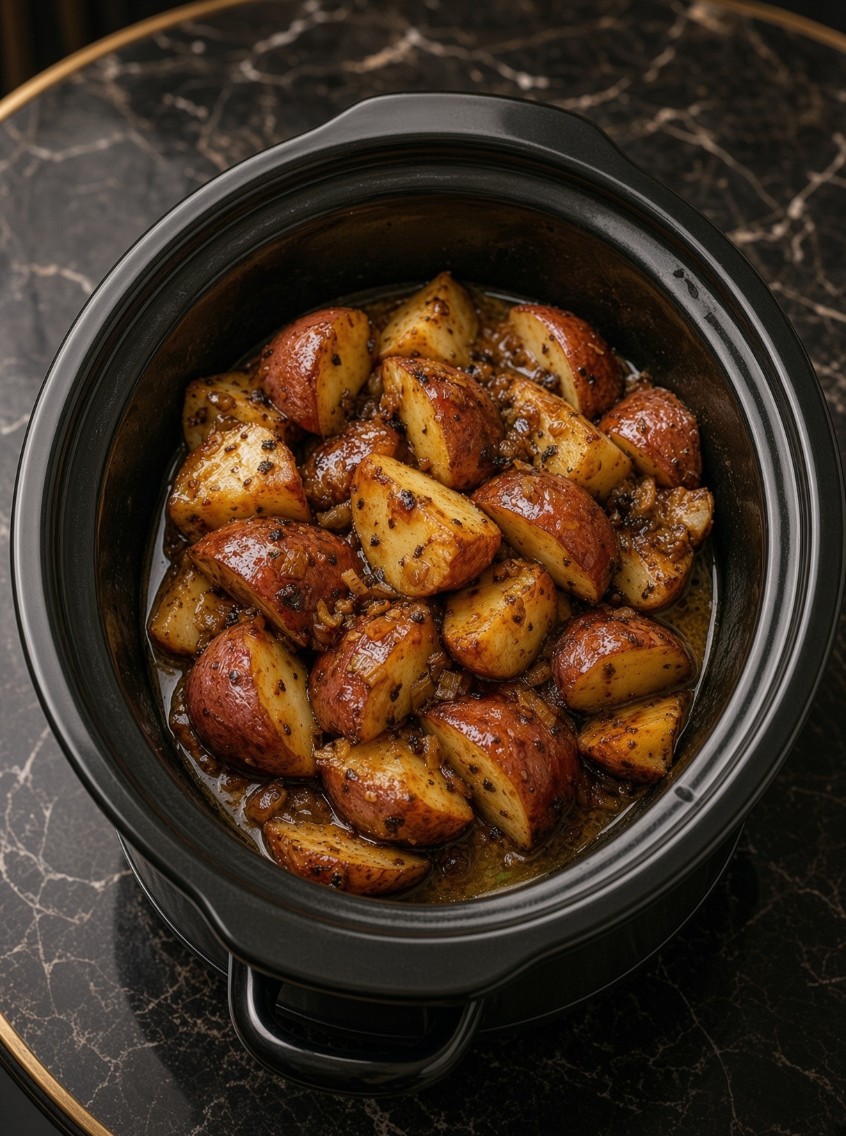 Slow Cooker Onion Butter Potatoes