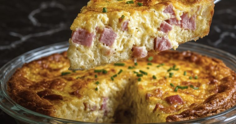 Impossible Ham and Swiss Pie