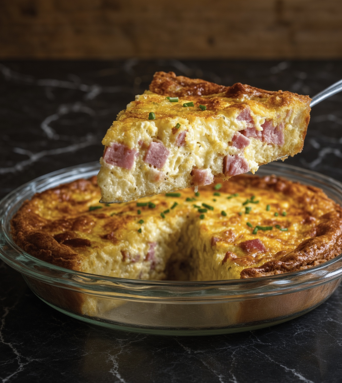Impossible Ham and Swiss Pie