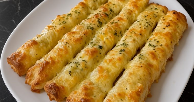 Cheesy Zucchini Breadsticks