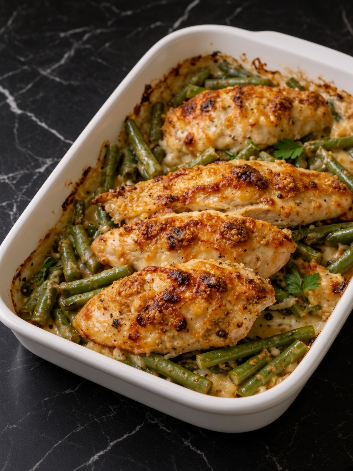 Amish Chicken and Green Bean Bake