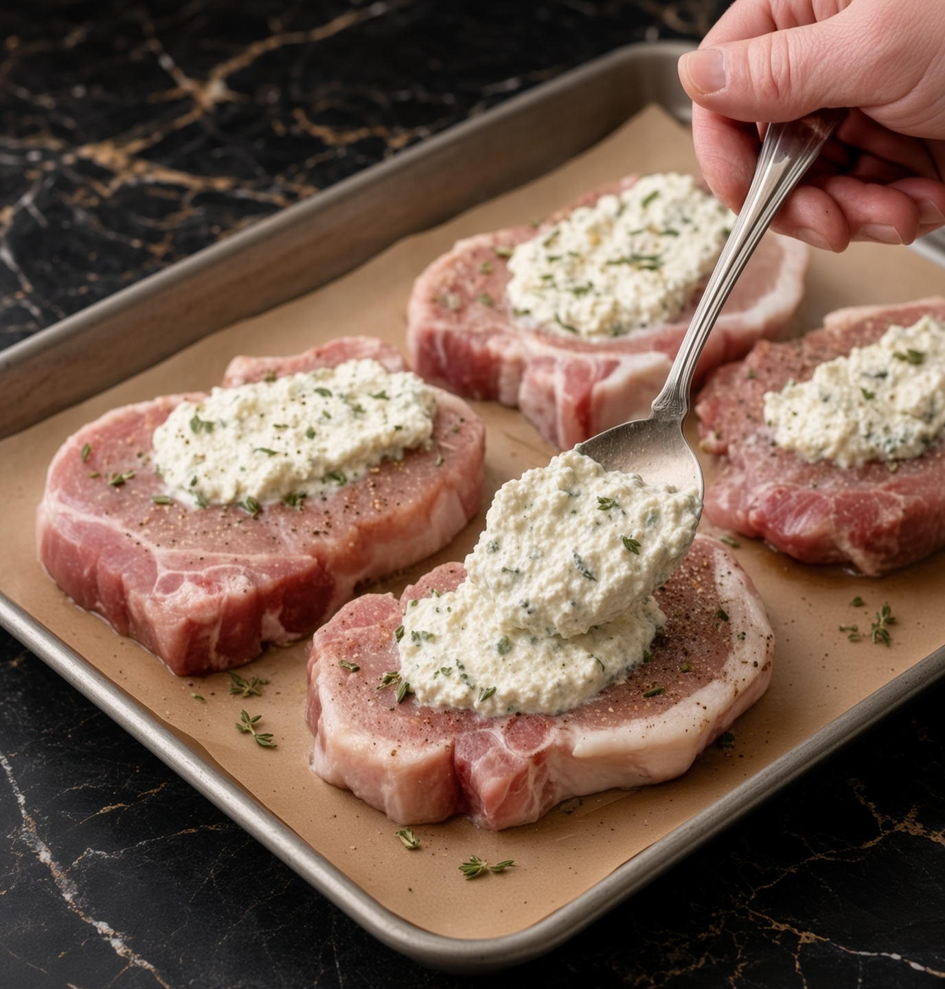 Southern Ranch Baked Pork Chops