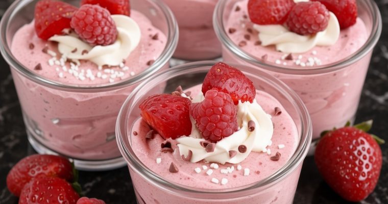 Strawberry Mousse Cups
