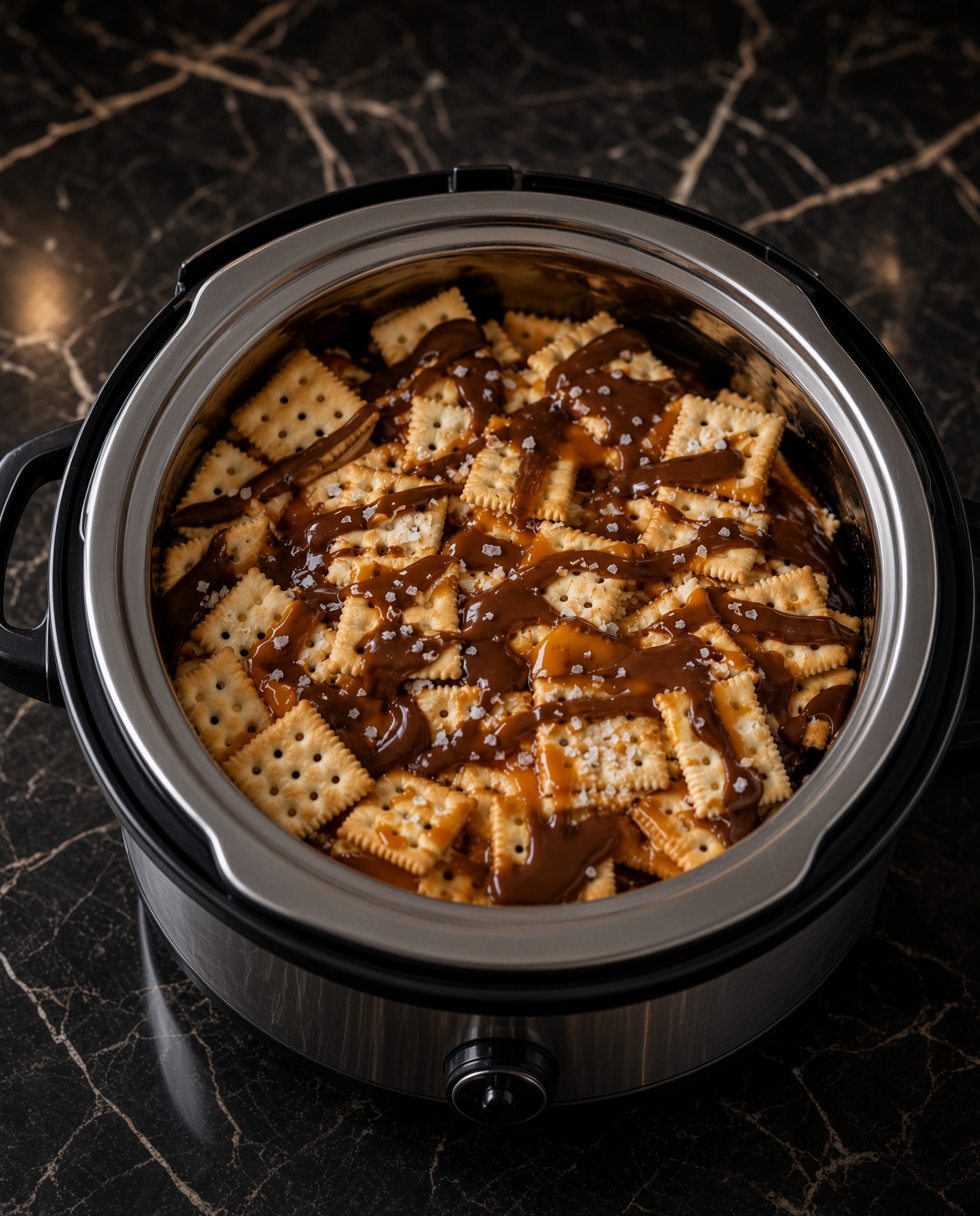 Saltine Caramel Chocolate Dessert