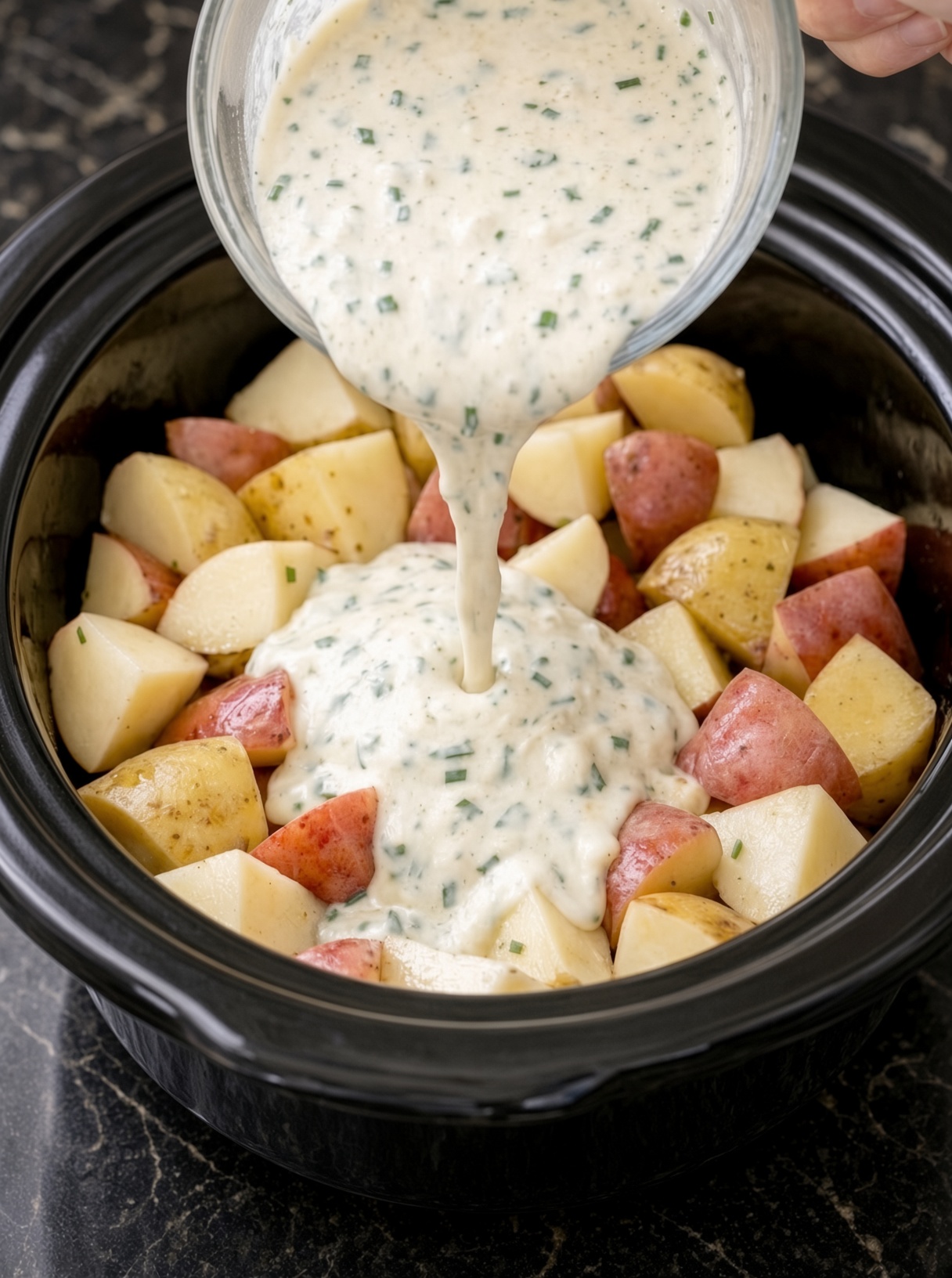 Slow Cooker Creamy Ranch Potatoes