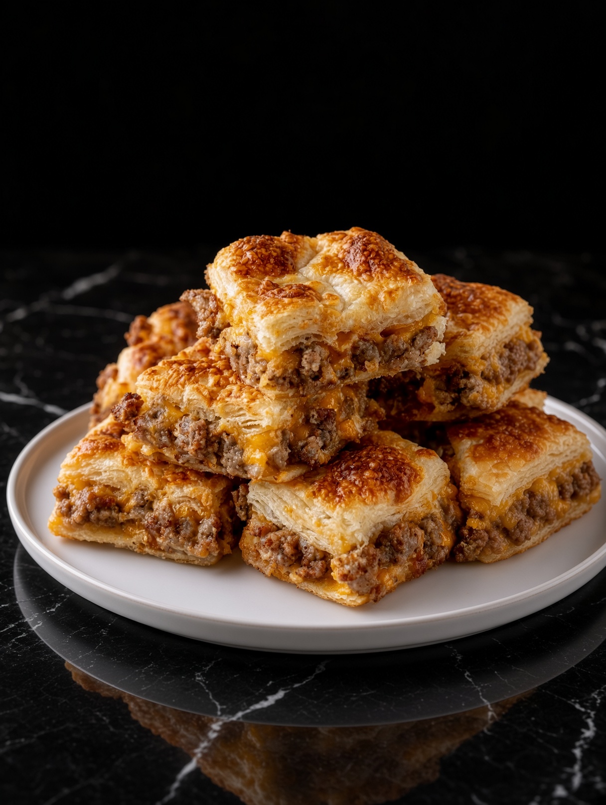 Cheesy Sausage Squares