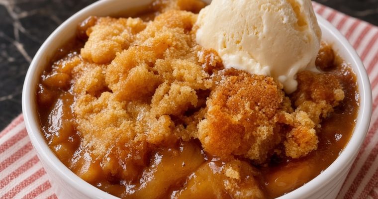 Slow Cooker Caramel Apple Dump Cake