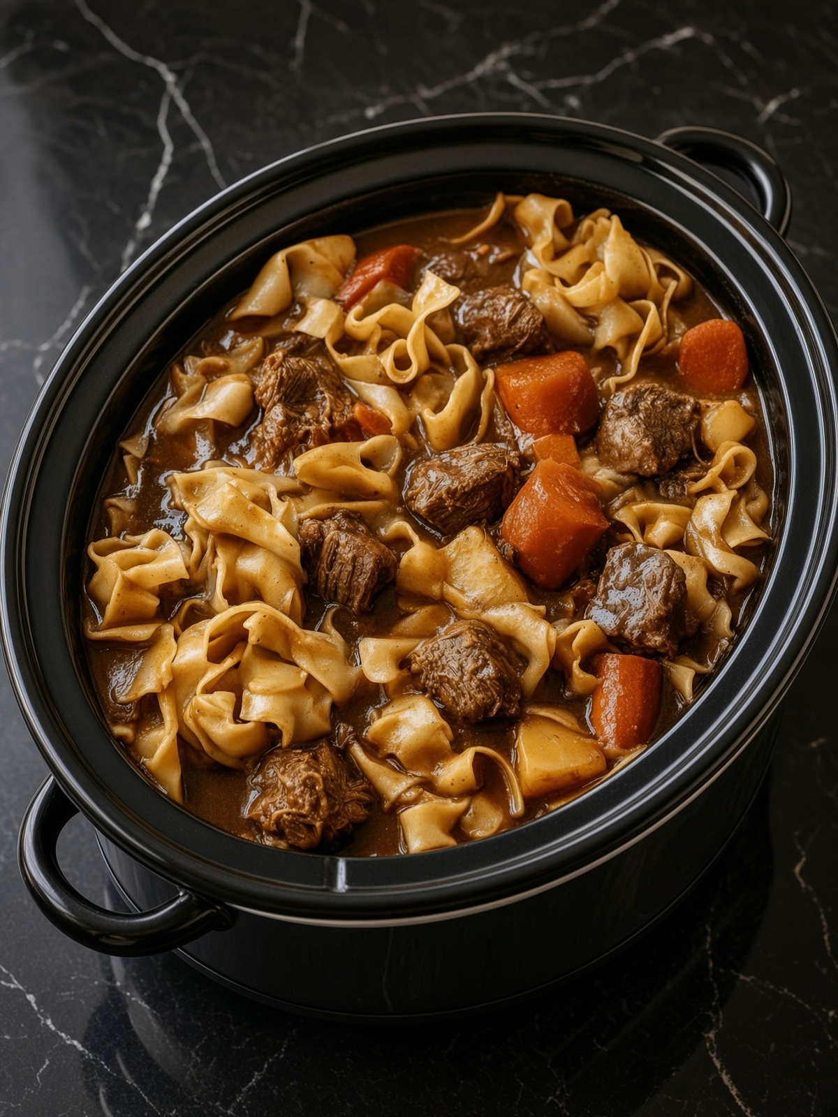 3 Ingredient Beef Stew Noodles
