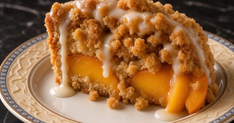 Southern Peach Crumb Cake