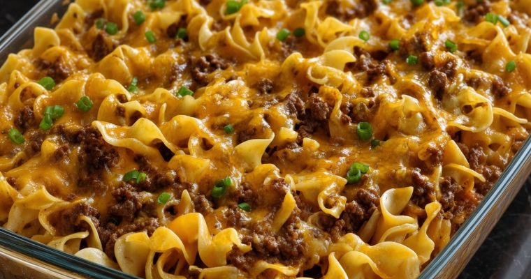 Cozy Beef and Noodle Casserole