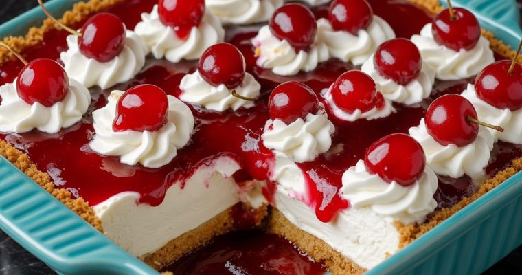 Creamy No-Bake Cherry Cheesecake