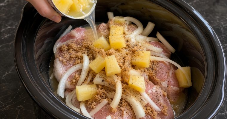Slow Cooker Pineapple Pork Loin