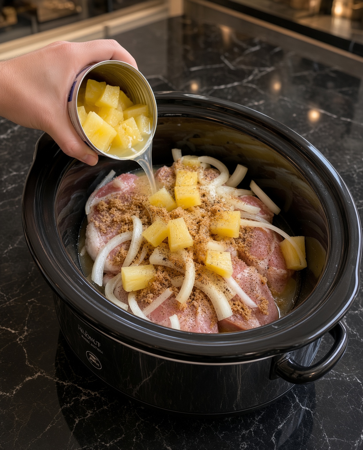 Slow Cooker Pineapple Pork Loin