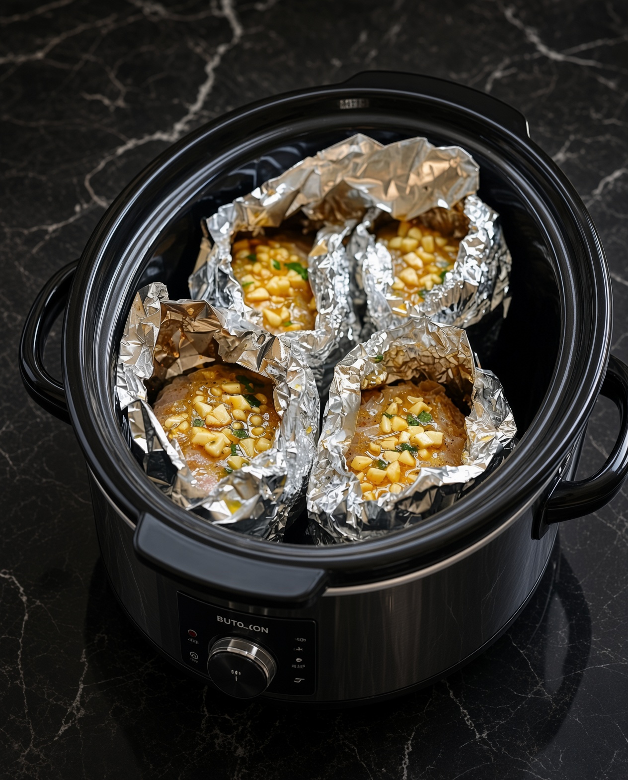 Slow Cooker Garlic Butter Steak Packets