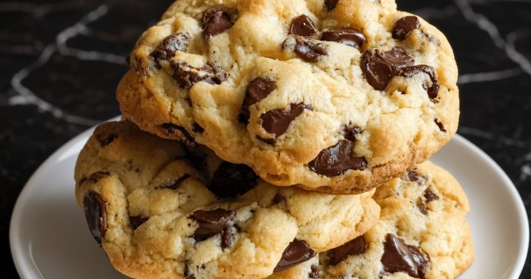 Molten Chocolate Chip Cookies