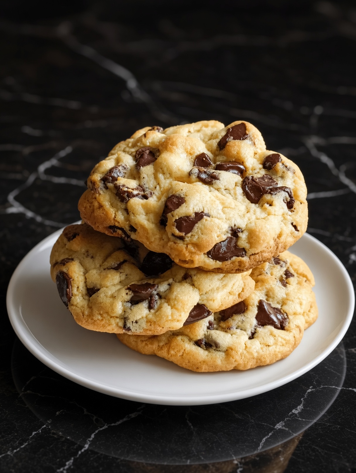 Molten Chocolate Chip Cookies