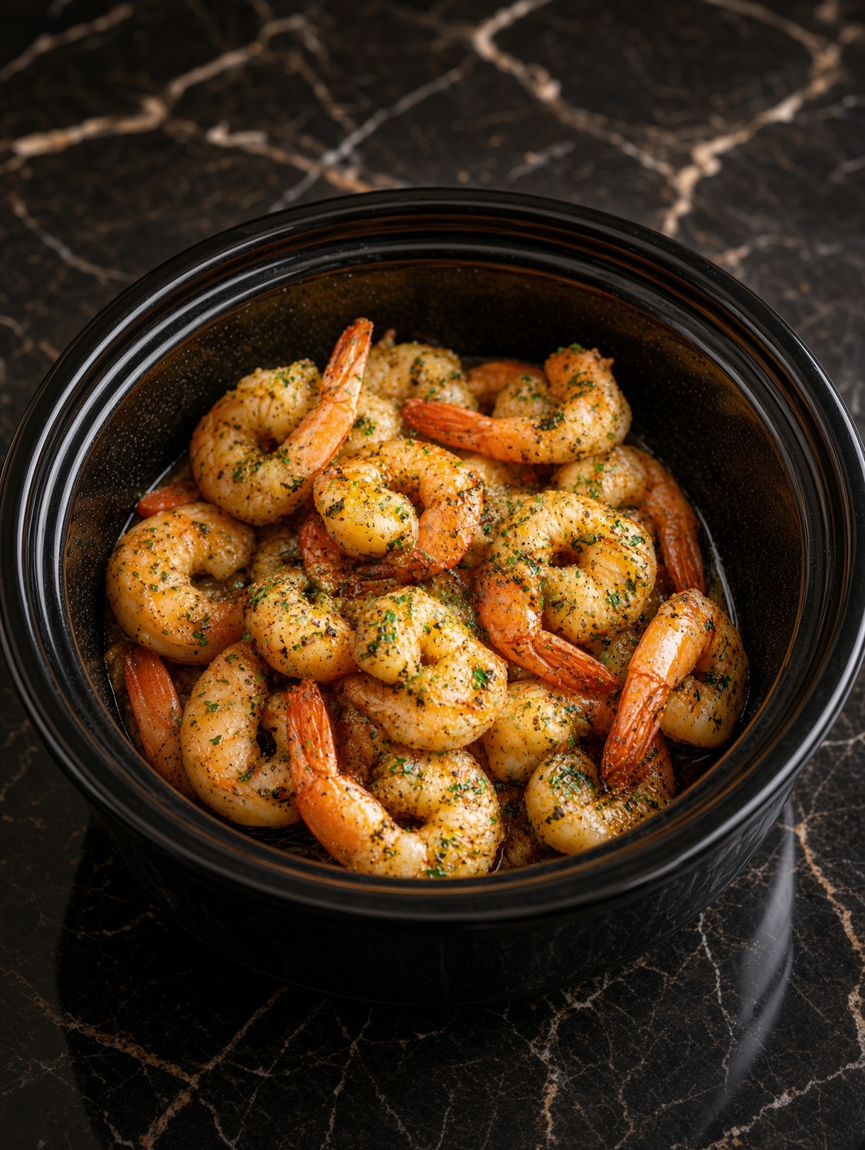 Slow Cooker 5-Ingredient Garlic Butter Shrimp