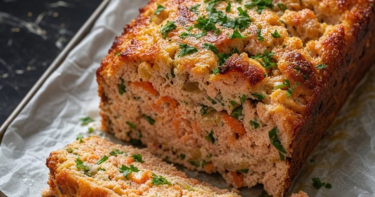 Retro Oven-baked Salmon Loaf