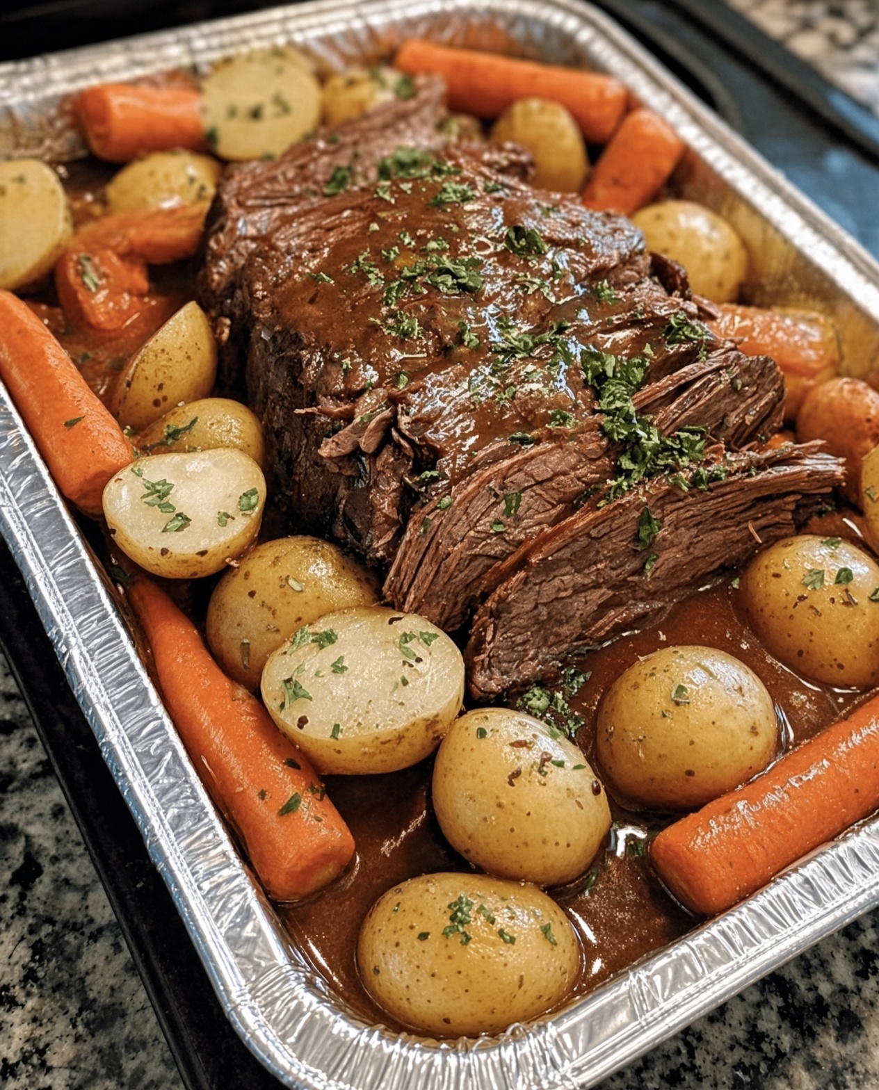 Baked 3 Packet Pot Roast