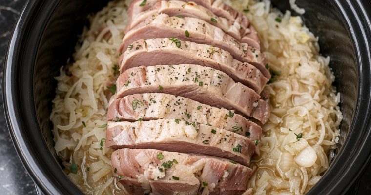 Slow Cooker Pork and Sauerkraut