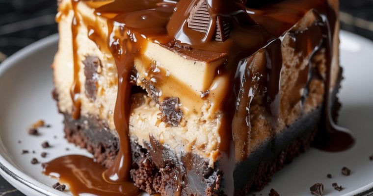 Caramel Brownie Cheesecake