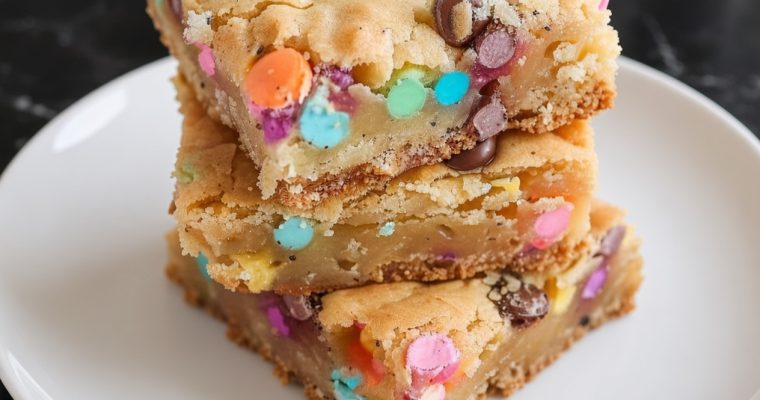 Easter Cake Mix Cookie Bars