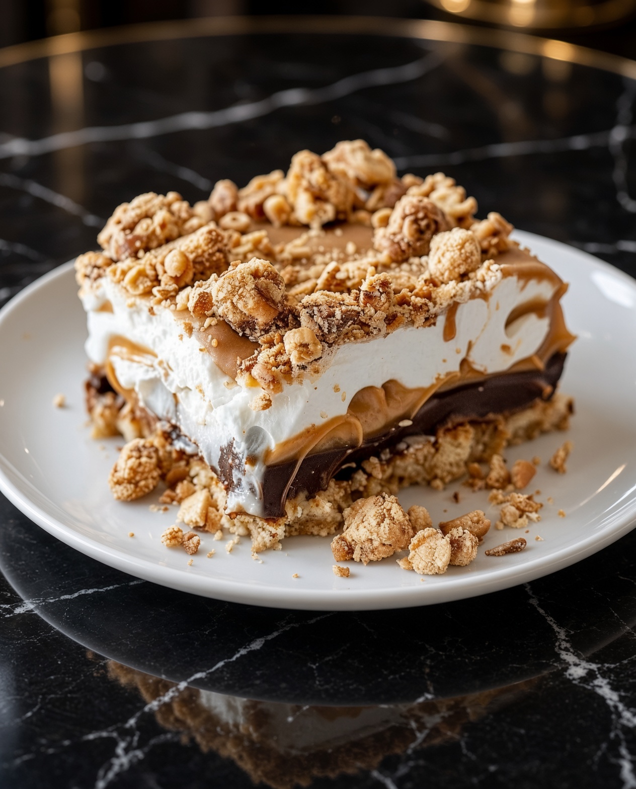 Peanut Butter Crunch Lasagna