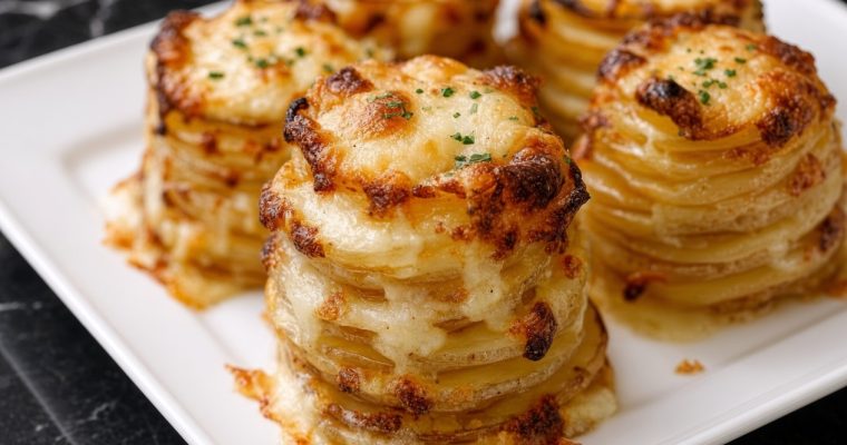 Cheesy Potato Stacks