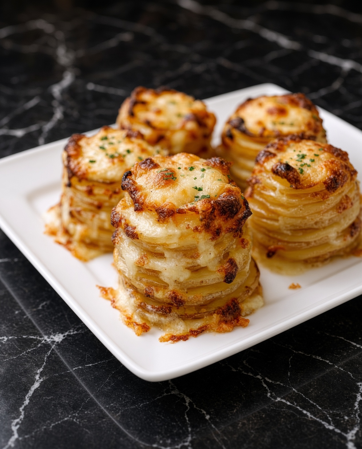 Cheesy Potato Stacks