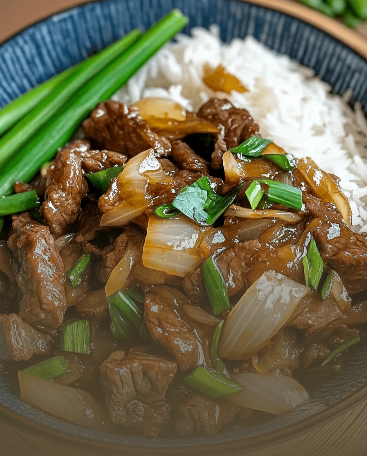 CHINESE BEEF AND ONION STIR FRY